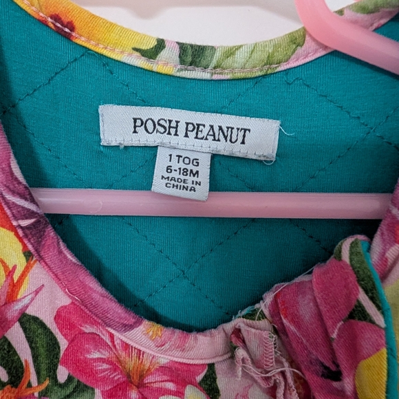 Posh Peanut Pink Tropical Floral Print 1.0 Tog Sleep Sack - Picture 3 of 6